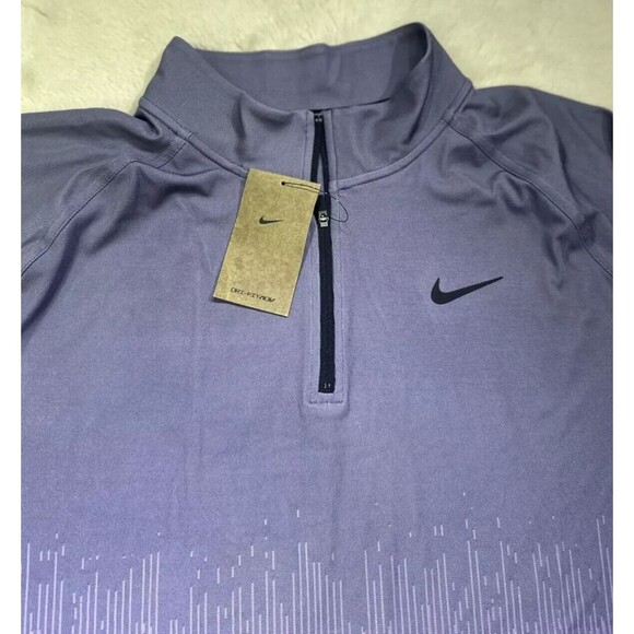 Nike Tour Men's Dri-FIT ADV 1/2-Zip Golf Top Jerse Size XL FD5833-509 Purple NEW - Picture 15 of 16